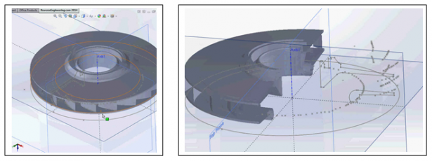 The final part directly inside of SOLIDWORKS is now ready for downstream applications.