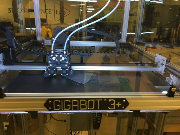 The Gigabot printing away