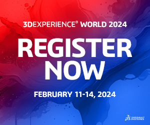 3DEXPERIENCE World 2024, register now banner