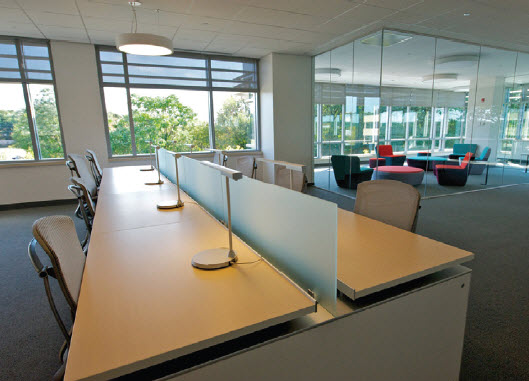 Dassault Systemes Boston Office uses Teknion Furniture designed in SolidWorks