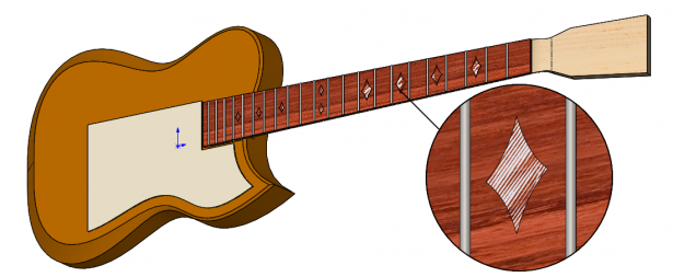 SOLIDWORKS Model of Guitar