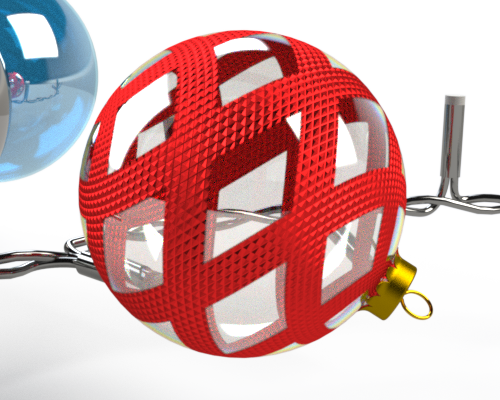 SOLIDWORKS Visualize Christmas Baubles
