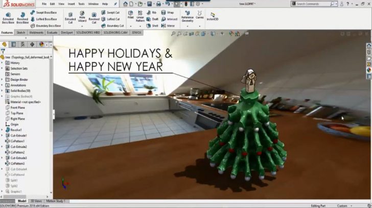 Tired of looking for that perfect Christmas tree – Topology Optimization is the alternative