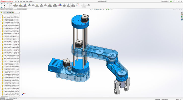 Engineering a SCARA Robot using 3DEXPERIENCE SOLIDWORKS