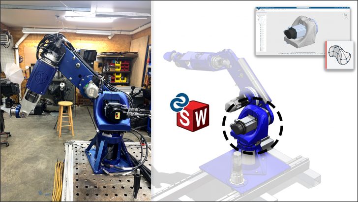How I Designed My Own 7-Axis Industrial Robot Using SOLIDWORKS and 3D Sculptor