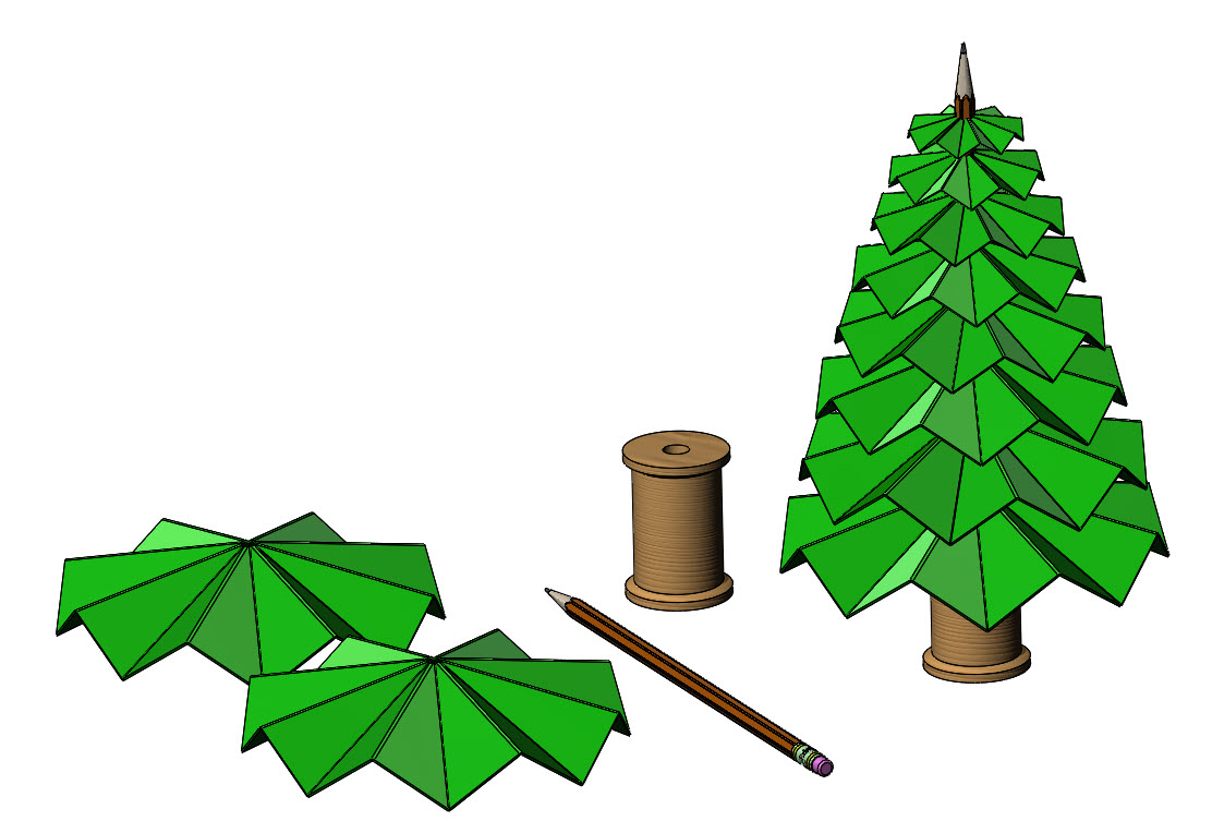 SOLIDWORKS Part Reviewer: Retro Craft Christmas Tree Tutorial